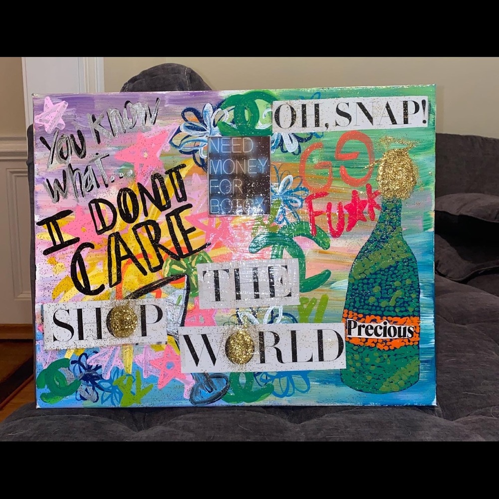 Shop the World Acrylic Painting